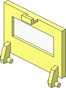 Homemaker Stove Door with Glass (Complete)