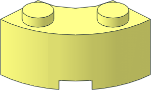 Brick  2 x  2 Corner Round w Stud Notch and Reinforced Underside