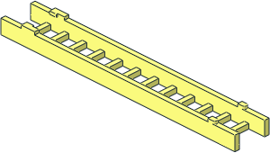 Ladder  2.4 x 13 Middle Section with Stopper