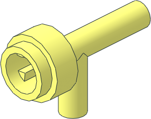 Minifig Torch without Grooves
