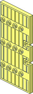 Door  1 x  5 x  8.5 Stockade