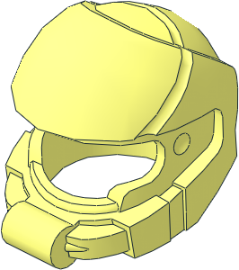 Minifig Helmet Space with Front Handle