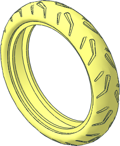 Tyre 21/ 48 x 75 Motorcycle with Racing Tread