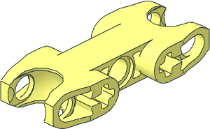 Constraction Connector  5 x  2 with Double Angled Ball Sockets and Open Axle Holes