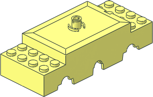 ~Electric Power Functions Train Motor - Top