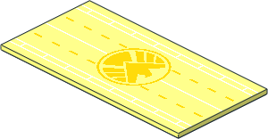 Tile  8 x 16 with Runway and SHIELD Logo Pattern