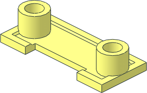 ~Brick  2 x  4 x  1.333 with Half Round  2 x  2 Plate Underside