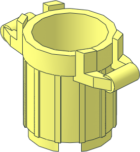 Container  2 x  2 Rubbish Bin with  4 Cover Holders