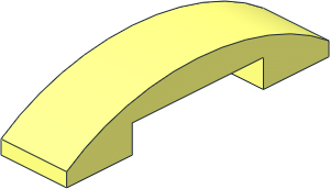 Slope Brick Curved  4 x  1 Double