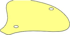 Sheet Plastic 15 x 14 Curved