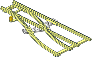 Train Track  4.5V Point Type 2 Tapered Right (Straight)