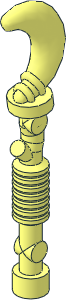 Minifig Staff with Crescent End