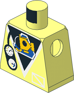 Minifig Torso with Submarine and Gauges Pattern