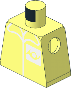 Minifig Torso with Mail Horn Pattern