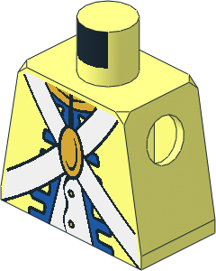 Minifig Torso with Imperial Soldier Pattern