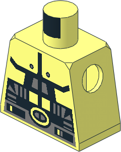 Minifig Torso with Spyrius Pattern