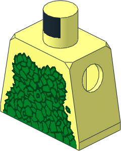 Minifig Torso with Ivy Dress Pattern