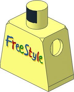 Minifig Torso with FreeStyle Pattern