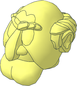 Minifig Head Muppet Aged Grumpy Man