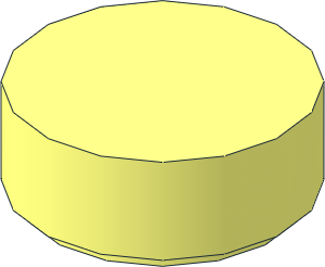 Tile  1 x  1 Round with Groove