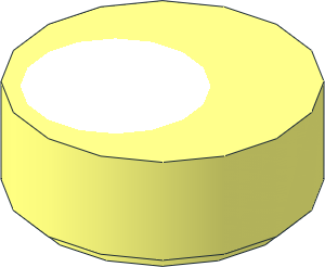 Tile  1 x  1 Round with White Eye Offset Pattern