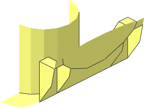 ~Hinge Arm Locking - Centre Body with Hole - 1/4
