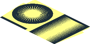 ~Tile  2 x  2 with SW Rebel Mechanical Pattern 3