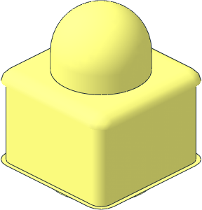 ~Duplo Primo Brick  1 x  1 without Side Faces