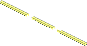 ~Train Track  9V Crossing - Metal Rail Parts