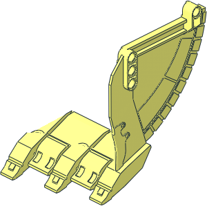 ~Technic Excavator Bucket 19 x 12 Half