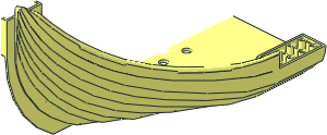 ~Boat Bow 16 x 20 x  8.333 with Tall Prow - Half