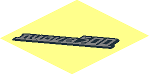 ~Sticker  1.9 x  1.8 with "nuova 500" Emblem