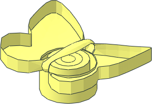 ~Animal Butterfly with Stud Tube without Patternable Surface