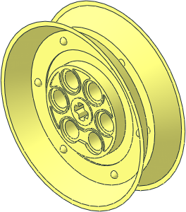 ~Wheel 20 x 62 Motorcycle Solid Centre