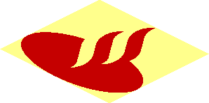 ~Logo Santander Emblem Red with Background