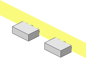 ~Electric Switch: Front with 2 Twin Plug Sockets