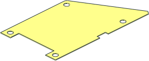 Sheet Plastic 10 x 17 Trapezoidal