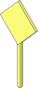 Roadsign Diamond without Base