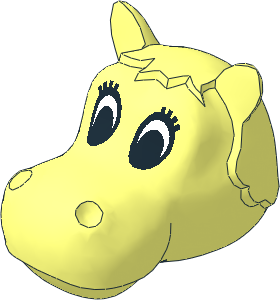 ~Figure Fabuland Hippo Head  2
