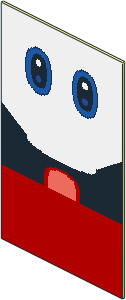 ~Electric Hub Mario Screen with Eyes and Mouth Pattern