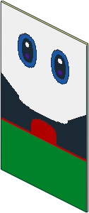 ~Electric Hub Luigi Screen with Eyes and Mouth Pattern