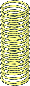 ~Spring for Brick  2 x  4 x  5 Spring Loaded (Compressed)