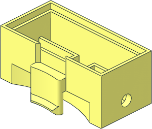 ~Train Brick  2 x  4 x  1.333 Sliding Wheel Block - Type B