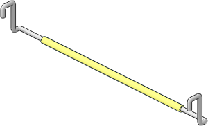 ~Train Track  9V Switch - Straight Internal Wire
