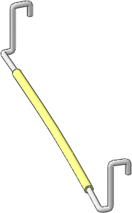 ~Train Track  9V Switch Right - Curved Internal Wire