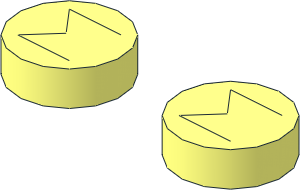 Modulex Stud Group  1 x  2