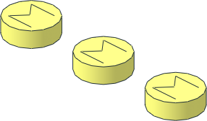 Modulex Stud Group  1 x  3