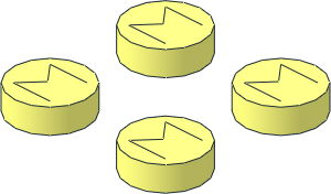 Modulex Stud Group  2 x  2