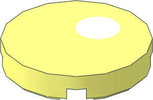Tile 2 x 2 Round with Offset Large White Pupil Pattern