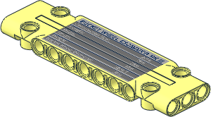 Technic Panel  3 x 11 with "BUCKET WHEEL EXCAVATOR MK III" and Technical Data Sticker